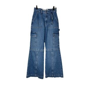 Social Tourist‎ Women's Size 26 Ultra High Rise Flare Leg Denim Jeans Pants